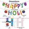 Happy Holi Banners Indian Festival Colorful Bunting Diy Festival of Colors Holi Decorations Home Indoor Outdoor Decoration Bollywood Party Supplies Home Decor Holi Ideas